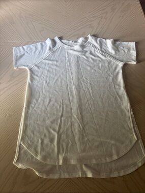 Zenana Outfitters White Ribbed Short-Sleeve 🌺